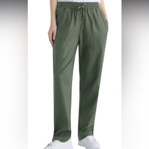 Olive 🫒 Green LINEN Pants